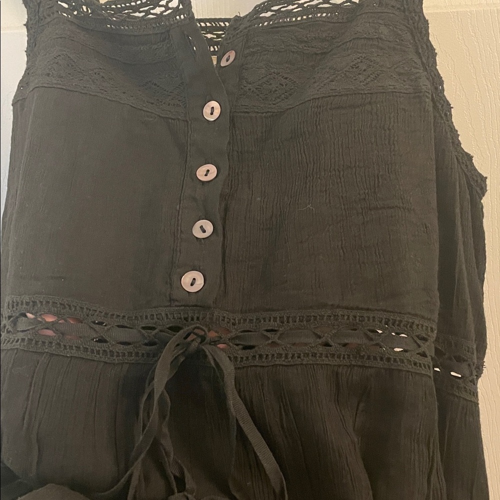 Natural Life Black Gauzy Dress - Picture 8 of 8